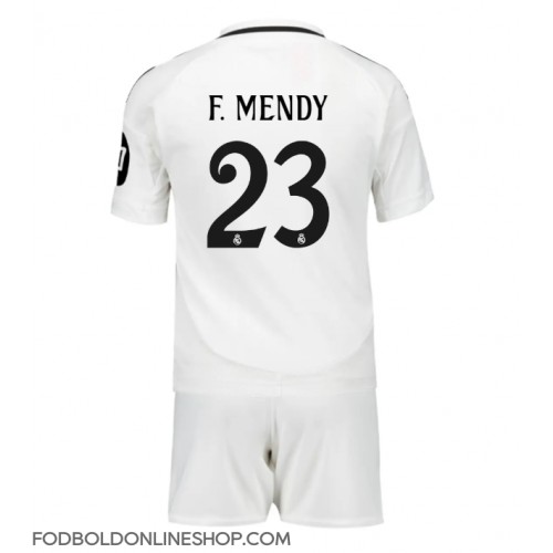 Real Madrid Ferland Mendy #23 Hjemme Trøje Børn 2024-25 Kortærmet (+ Korte bukser)